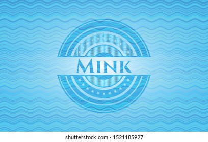 Mink water style emblem. Vector Illustration. Detailed.