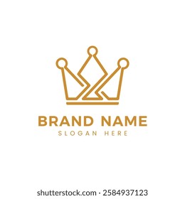 a minmalis luxury crown logo
