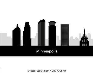 410 Minneapolis skyline Stock Vectors, Images & Vector Art | Shutterstock