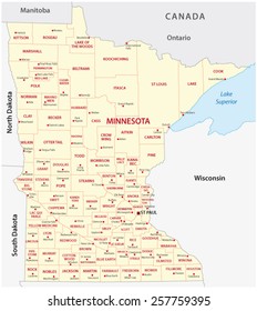 Minnesota Administrative Map