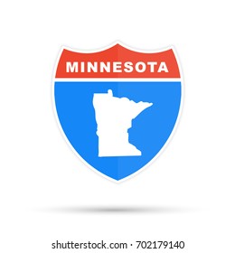 Minnesota American interstate highway road shield