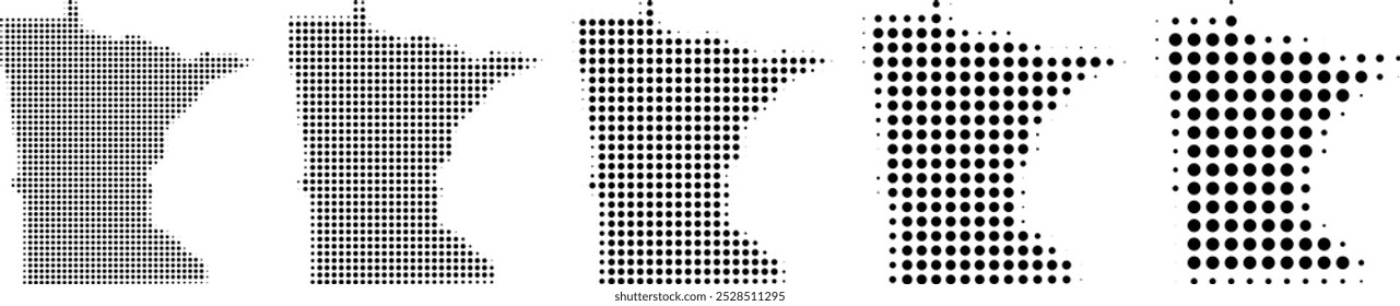 Minnesota Map halftone in different sizes.eps

