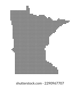 Minnesota map shape, united states of america. Flat concept icon symbol vector illustration .