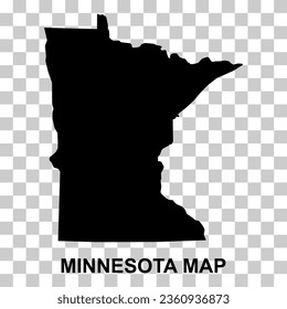 Minnesota map shape, united states of america. Flat concept icon symbol vector illustration .