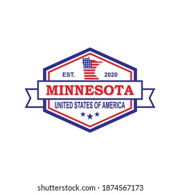 Minnesota Map Vector , Country Logo