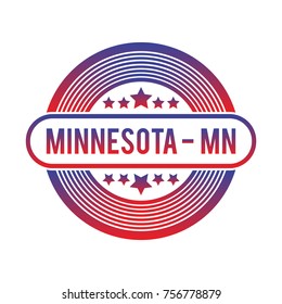 Minnesota MN vector badge