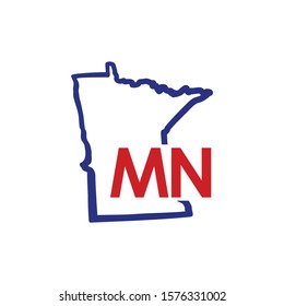 Minnesota Outline Logo Template 002