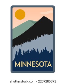 Minnesota state with beautiful view 