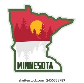 minnesota state with beautiful view 