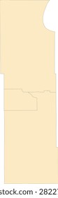 Minnesota State Clearwater County vector Census Tract polygon based on Tiger 2020 Census Data