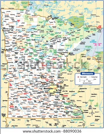 Minnesota State Map