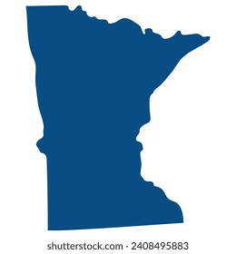 Mapa del estado de Minnesota. Mapa del estado de Minnesota en Estados Unidos.