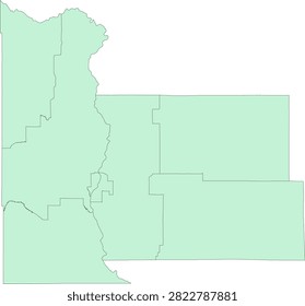 Minnesota State Morrison County vector Census Tract polygon based on Tiger 2020 Census Data