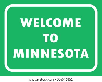 Minnesota state road sign background. Vector illustration EPS8