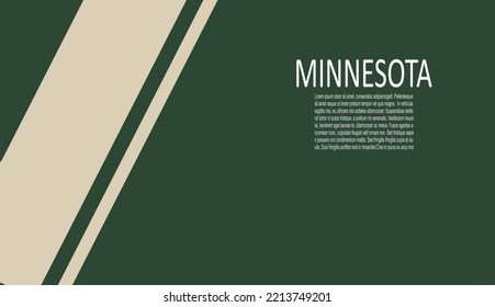 Minnesota Wild Ice Hockey Team Uniform Colors. Template For Presentation Or Infographics.