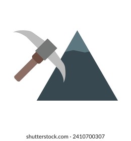 Minning Vector Flat Icon For Personal And Commercial Use.
