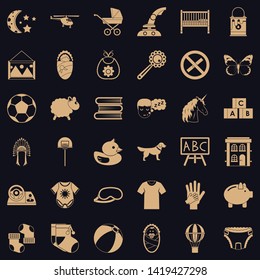 Minor icons set. Simple set of 36 minor vector icons for web for any design