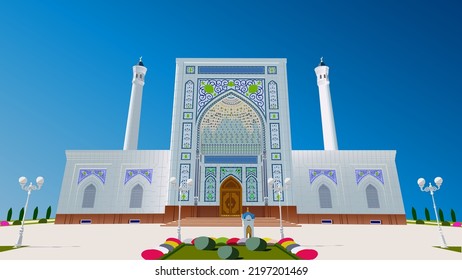 Minor Mosque , Uzbekistan Mosque, Minor Masjidi.