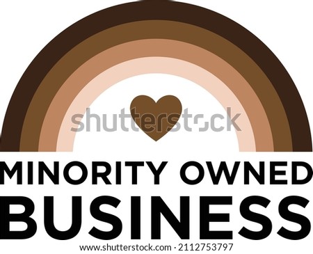 Minority Owned Business Logo Vector Icon - Diversity in Business