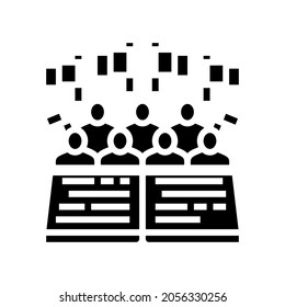 Minority Rights Glyph Icon Vector. Minority Rights Sign. Isolated Contour Symbol Black Illustration