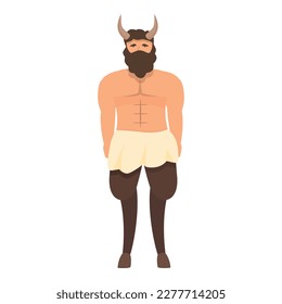 Minotaur icon cartoon vector. Greek god. Hestia zeus