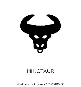 Minotaur icon. Minotaur symbol design from Fairy tale collection. Simple element vector illustration on white background.