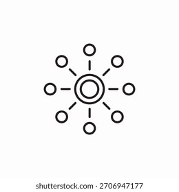 Vector de signo de icono de Web de minset