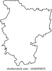 Minsk region map in Belarus