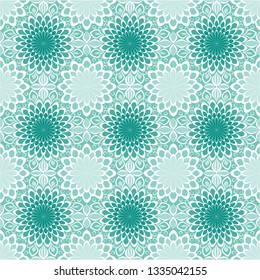Mint abstract pattern with geometric colors