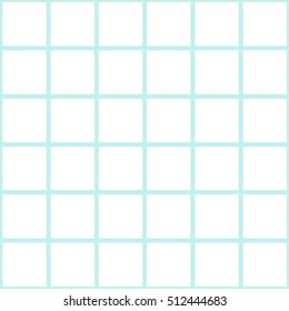 Mint Blue Green Grid White Christmas Chess Board Background Vector Illustration.