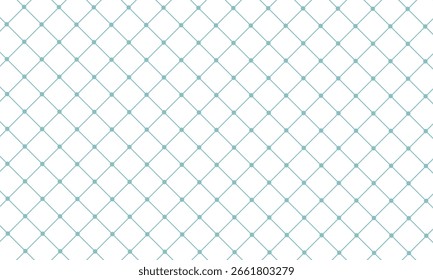 Línea azul menta sin patrón. Fondo cuadrado. Patrón cruzado repetido. Compruebe las líneas de diseño para las impresiones. Azulejo geométrico. Ilustración vectorial