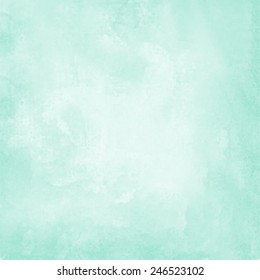 Mint Blue Watercolor Paper Background