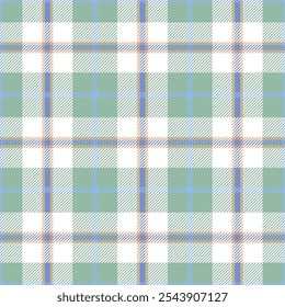 Mint breeze, simple vector tartan design in aqua green and frosty blue colors. Seamless plaid print in pastel colors for men's and home decor fabric