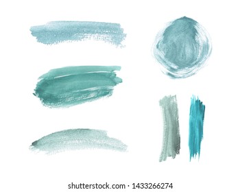 Mint brush stroke watercolor texture. Abstract watercolor washes. Trendy background for banner, flyer, poster, save the date, greeting, wedding invitation
