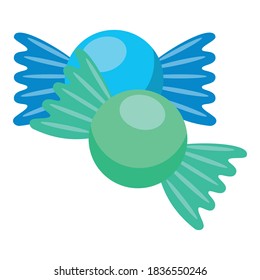 Mint candies icon. Cartoon of mint candies vector icon for web design isolated on white background