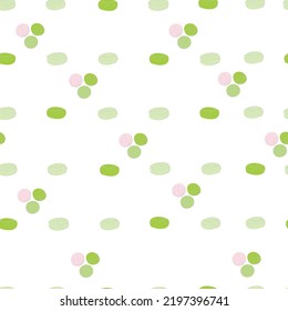 Mint caramels seamless pattern. Green lollipops. Vector illustration. Sweet candies, packaging for a pastry shop or as a gift.