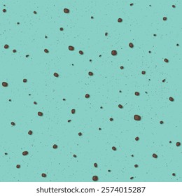 Mint chocolate chip texture square background graphic illustration.