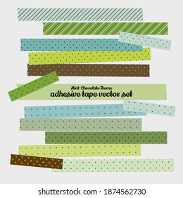 Mint Chocolate Theme adhesive tape washi Masking Paper sticky 