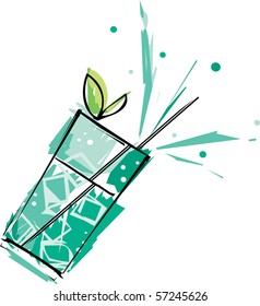 Mint cocktail