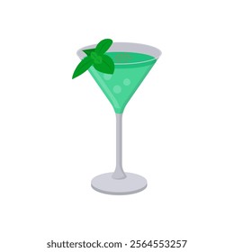 Mint Cocktail, Cocktails Vector illustration, Isolated