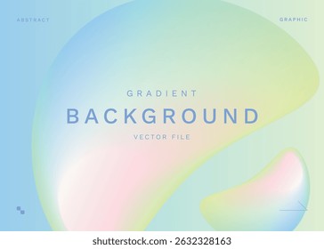 Mint Color Flow with Smooth Gradient. eps 10 vector.
