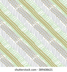 mint color striped vector seamless pattern