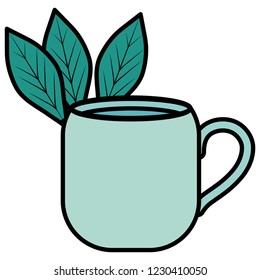 mint cup tea design
