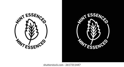 Mint essenced icon vector for web and mobile app. Symbol isolated.