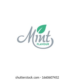 Mint Flavour Logo Lettering Style