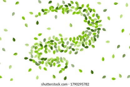 Mint Foliage Forest Vector Brochure. Nature Greens Concept. Lime Leaf Falling Poster. Leaves Fresh Plant.