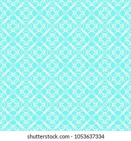Mint geometric seamless pattern, background, vector illustration