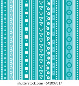 Mint geometric seamless pattern. Vector background.