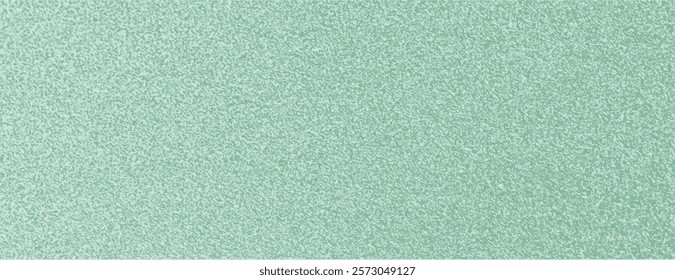 Mint green background with a textured, speckled style. The background is mint green, creating a fresh and subtle visual effect. Minimal grainy speckled texture vector background