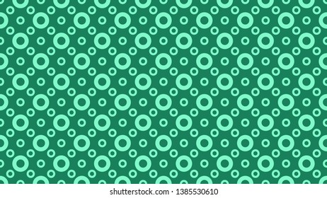 Mint Green Circle Background Pattern Design